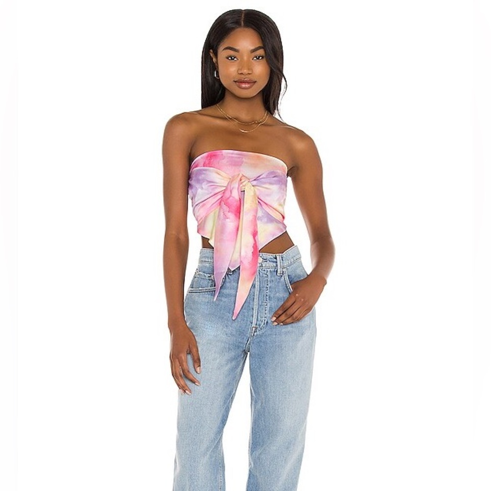 Nwot Superdown Tabitha Reversible Strapless Top I… - image 5